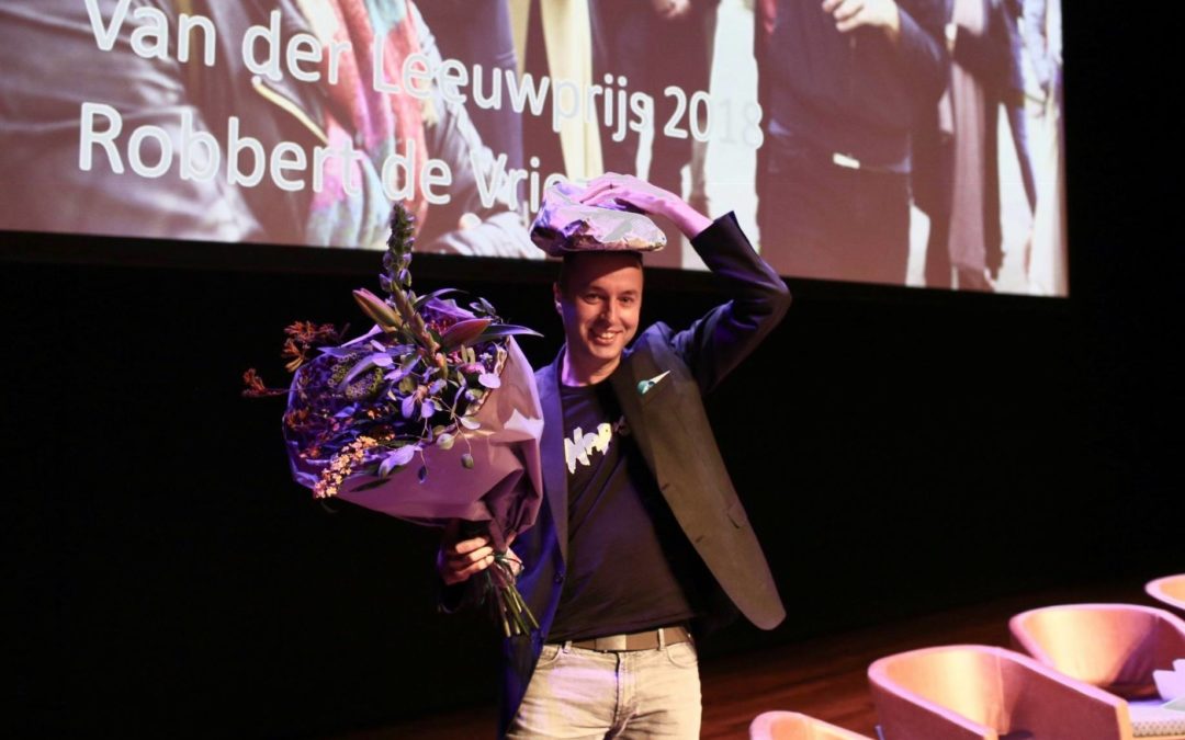 Robbert de Vrieze wint Van der Leeuwprijs